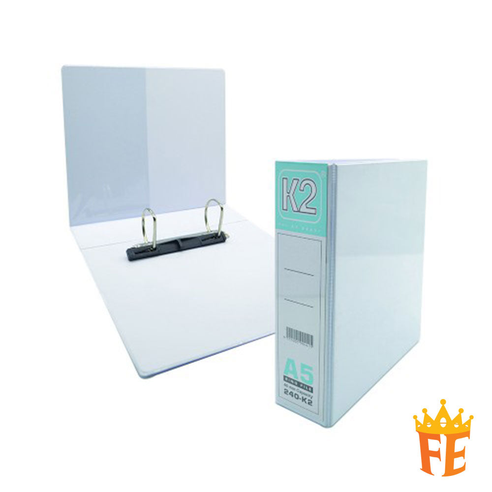 K2 PVC File 2D / 3D / 4D Ring Binder With Transparency Cover 25 / 40 /