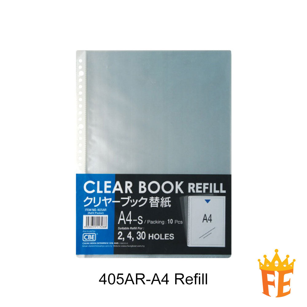 CBE 405A Refillable Metallic Clear Holder (A4) 30 Ring, 20 Pockets