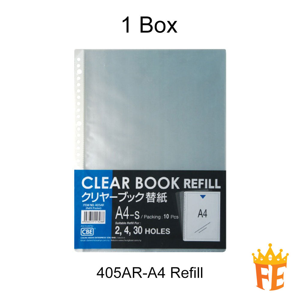 CBE 405A Refillable Metallic Clear Holder (A4) 30 Ring, 20 Pockets