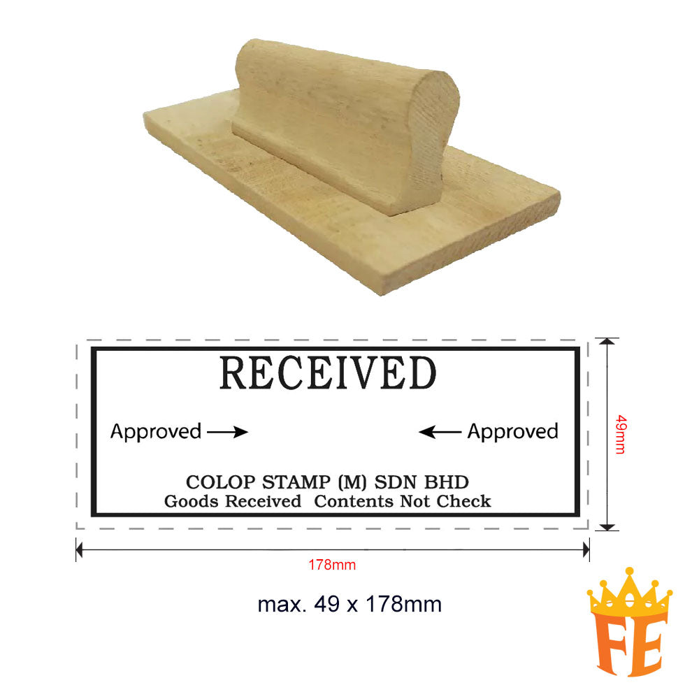 Index Stamp Large Size (Wooden Handle) Above 100mm Size