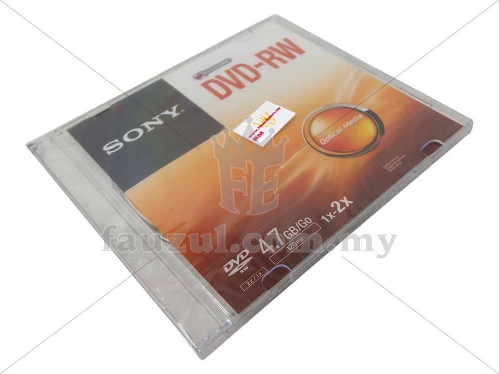 Sony 10s Dvd Rw 4.7gb - 120min