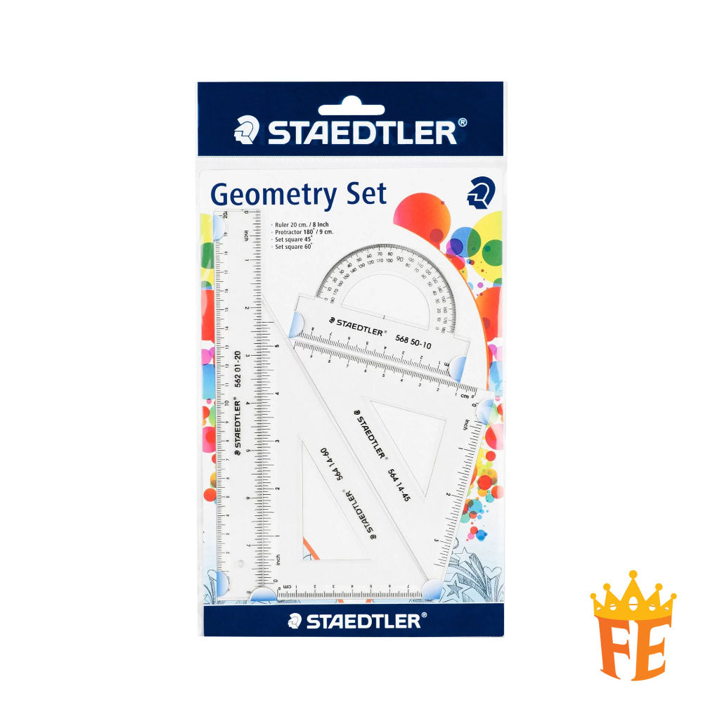 Staedtler Geometry Set Transparent (Set Of 4)