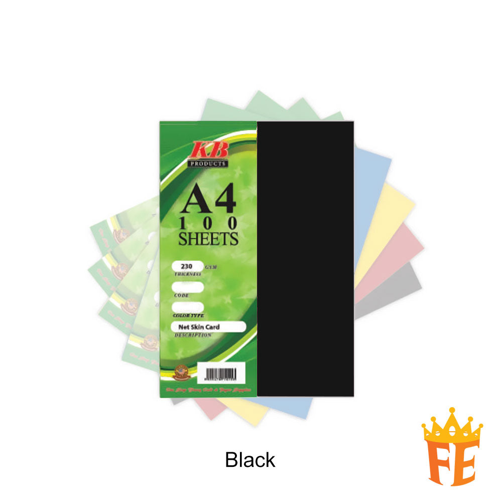 Net Card 230gsm 100 Sheets A4 / A3 Multi Colour