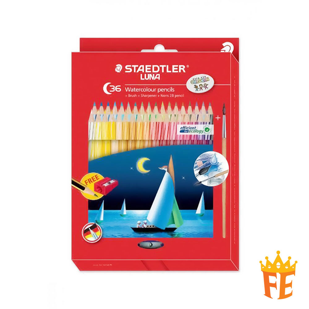 Staedtler Luna Watercolour Pencils 12 / 24 / 36 / 48 Colours (Box/Carton)