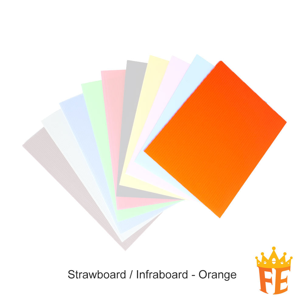 Strawboard / Infraboard / Impraboard / PP Corrugated Board 3mm A4 / A3 / 27" X 30" / 54" X 30" Multi Colour