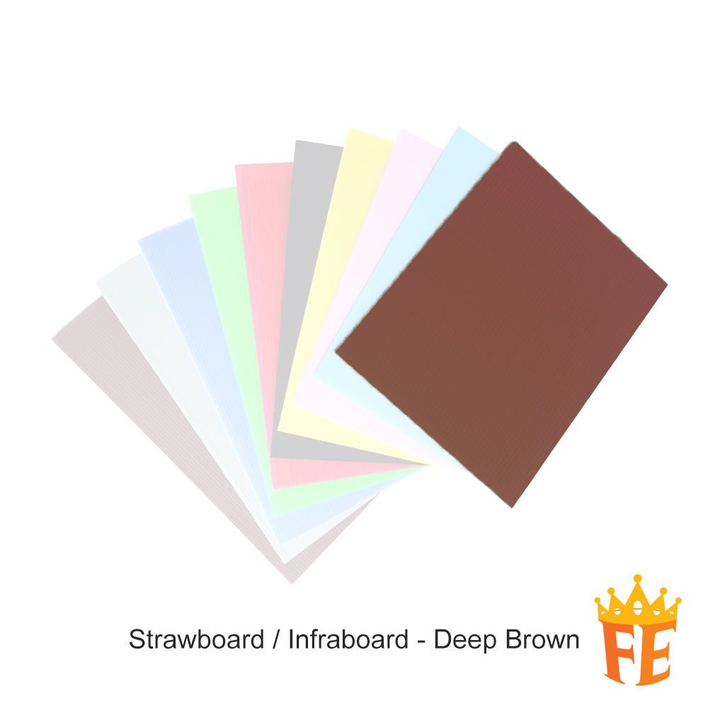 Strawboard / Infraboard / Impraboard / PP Corrugated Board 3mm A4 / A3 / 27" X 30" / 54" X 30" Multi Colour