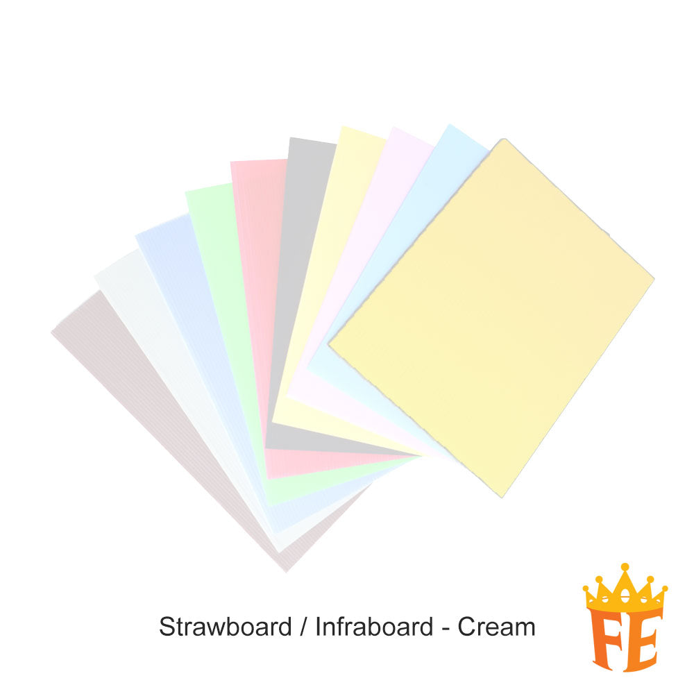 Strawboard / Infraboard / Impraboard / PP Corrugated Board 3mm A4 / A3 / 27" X 30" / 54" X 30" Multi Colour