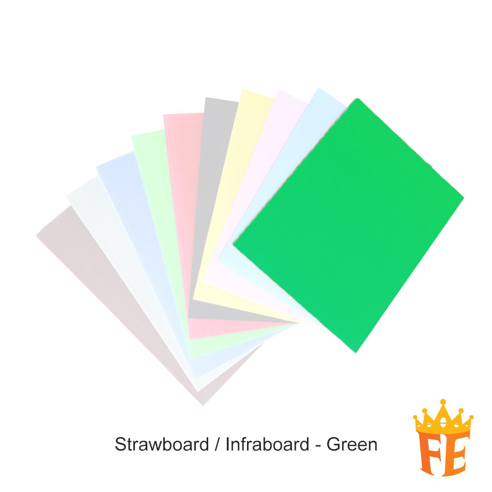 Strawboard / Infraboard / Impraboard / PP Corrugated Board 3mm A4 / A3 / 27" X 30" / 54" X 30" Multi Colour