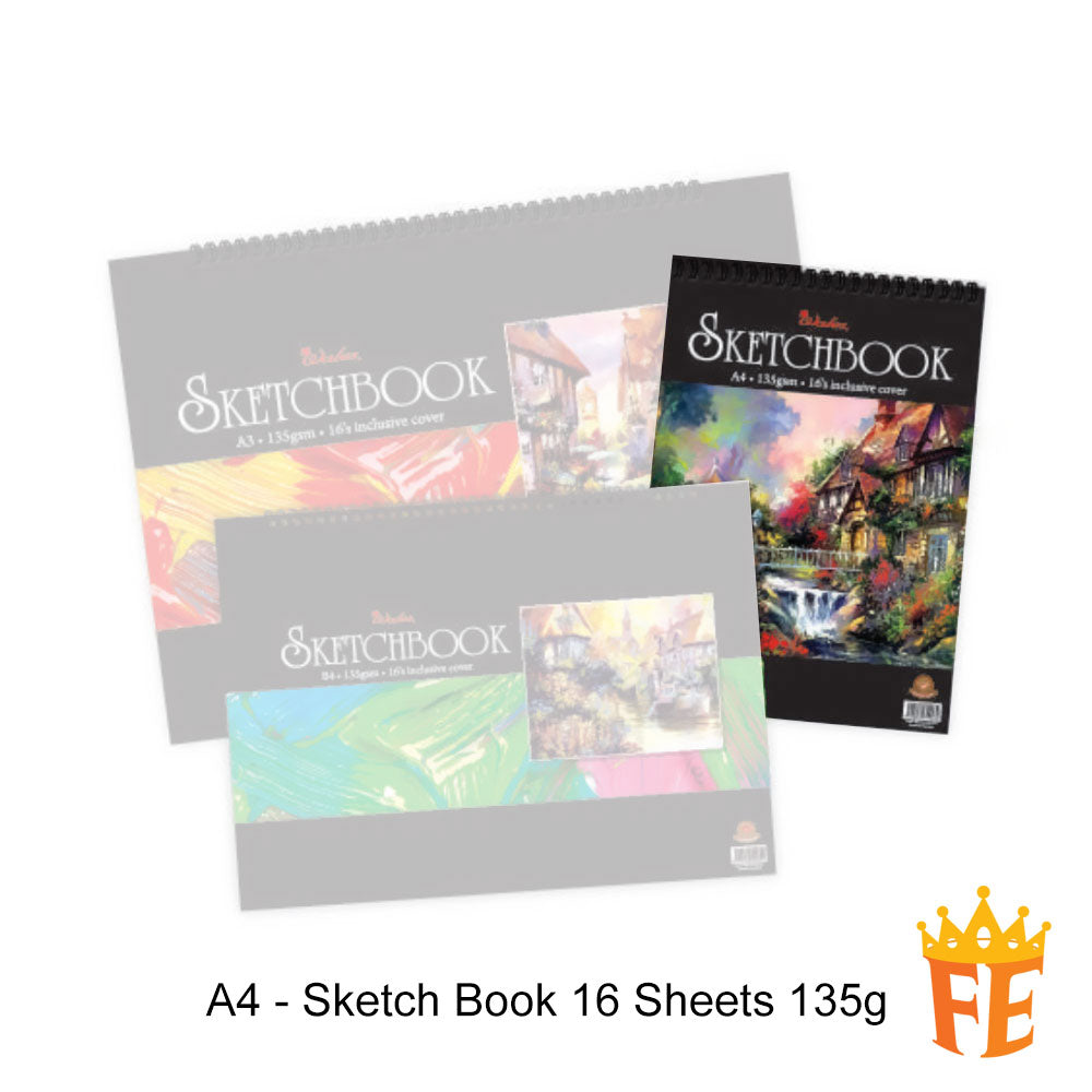 Sketch Book 16 Sheets 135g B5 / B4 / A4 / A3 / A5