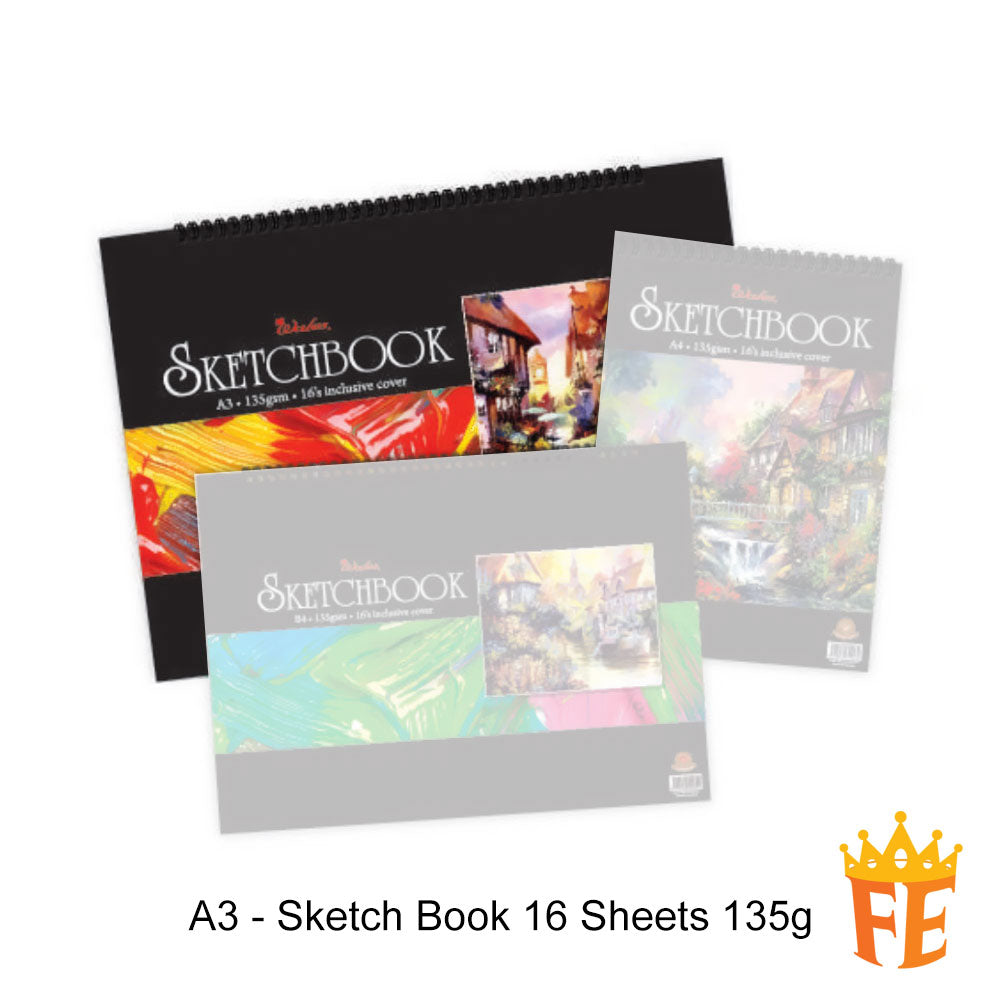 Sketch Book 16 Sheets 135g B5 / B4 / A4 / A3 / A5