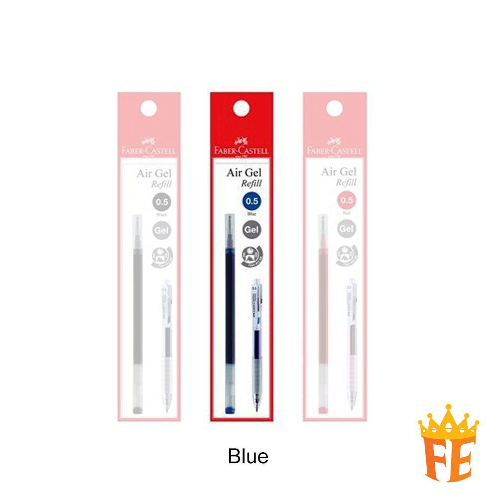 Faber Castell Air Gel 0.5mm / 0.7mm & Refill, Black / Blue / Red