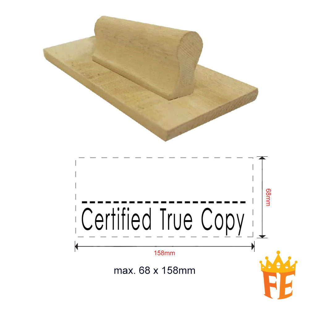 Index Stamp Large Size (Wooden Handle) Above 100mm Size