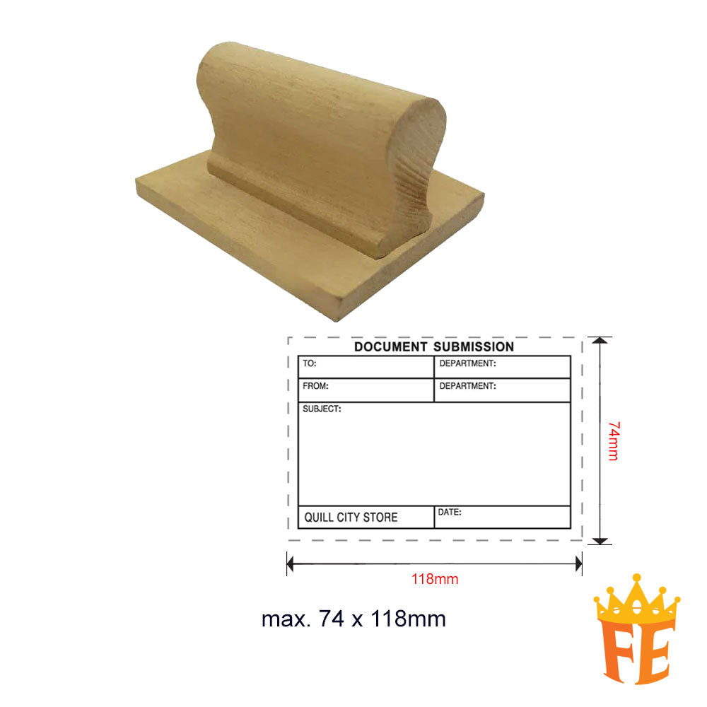 Index Stamp Large Size (Wooden Handle) Above 100mm Size