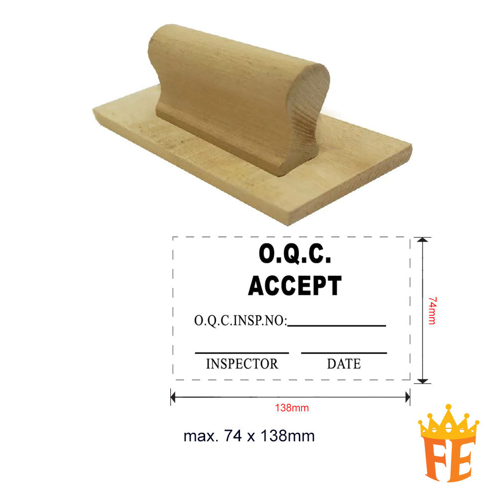 Index Stamp Large Size (Wooden Handle) Above 100mm Size