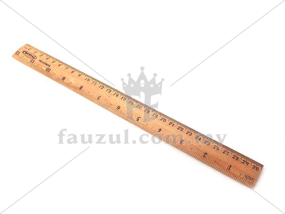 Wooden Ruler 15cm / 30cm / 1 Meter