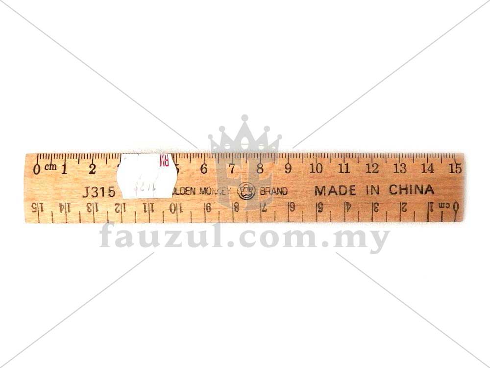 Wooden Ruler 15cm / 30cm / 1 Meter