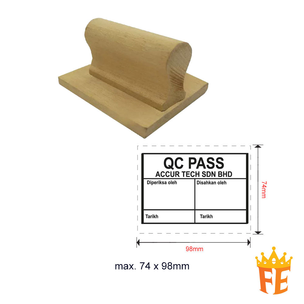 Index Stamp Large Size (Wooden Handle) Above 100mm Size