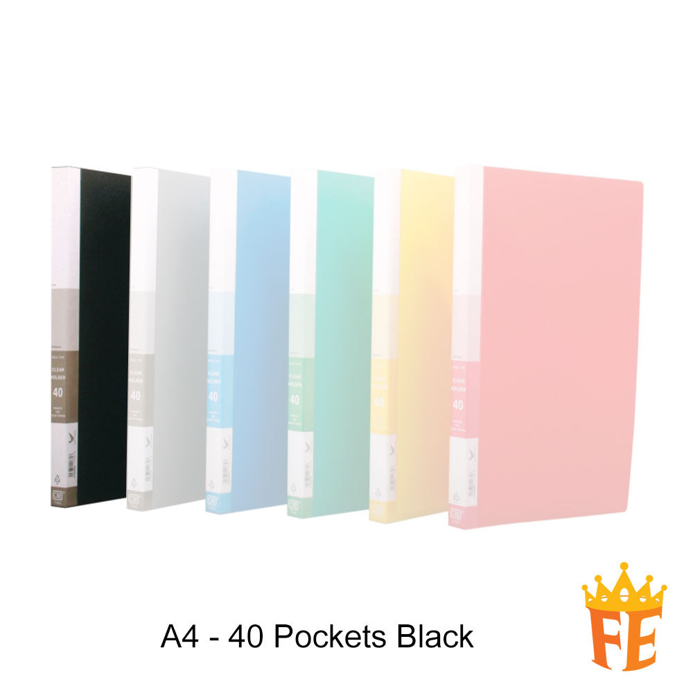 CBE 76020 / 77020 20 / 40 / 60 / 80 Pockets PP Clear Holder A4 / F4