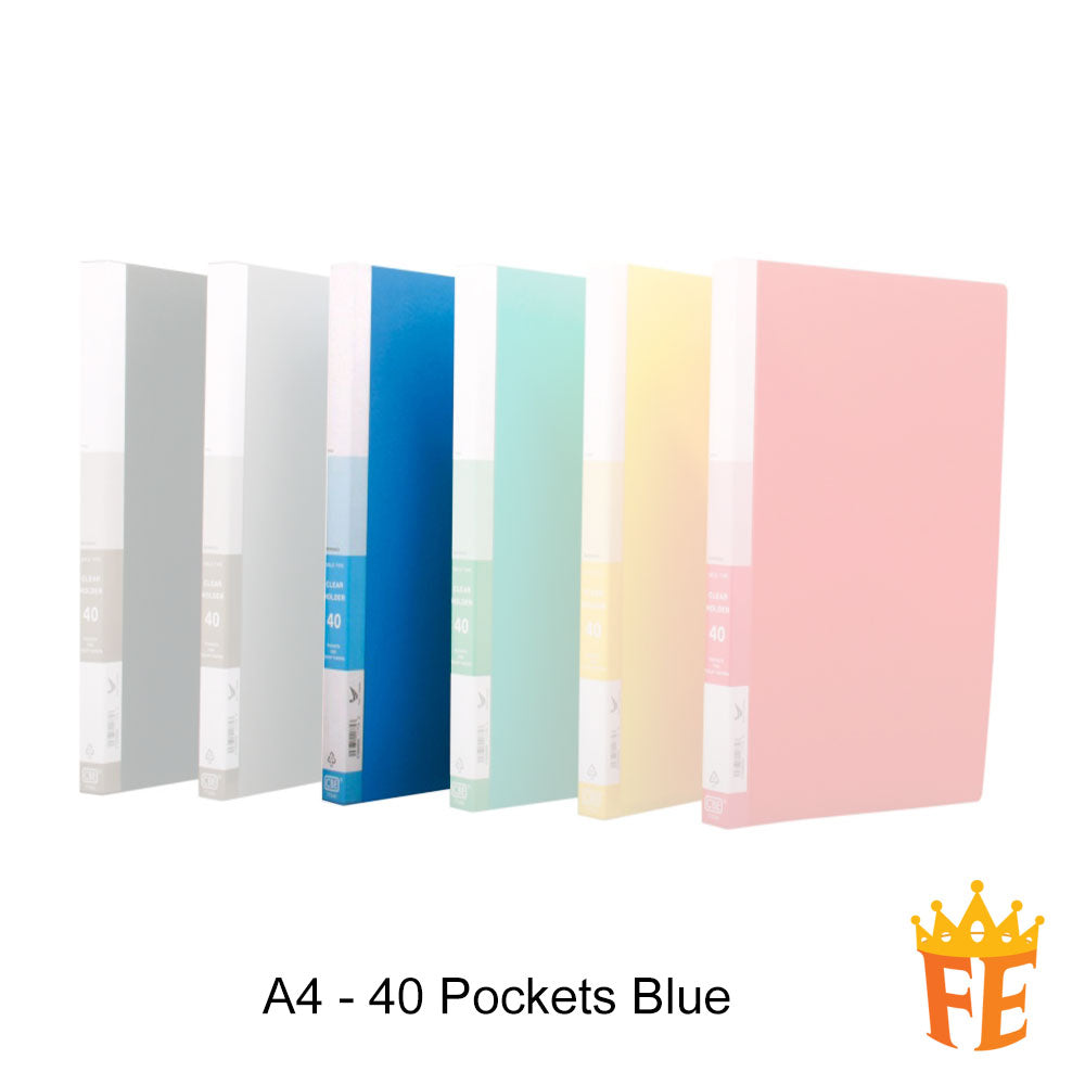 CBE 76020 / 77020 20 / 40 / 60 / 80 Pockets PP Clear Holder A4 / F4