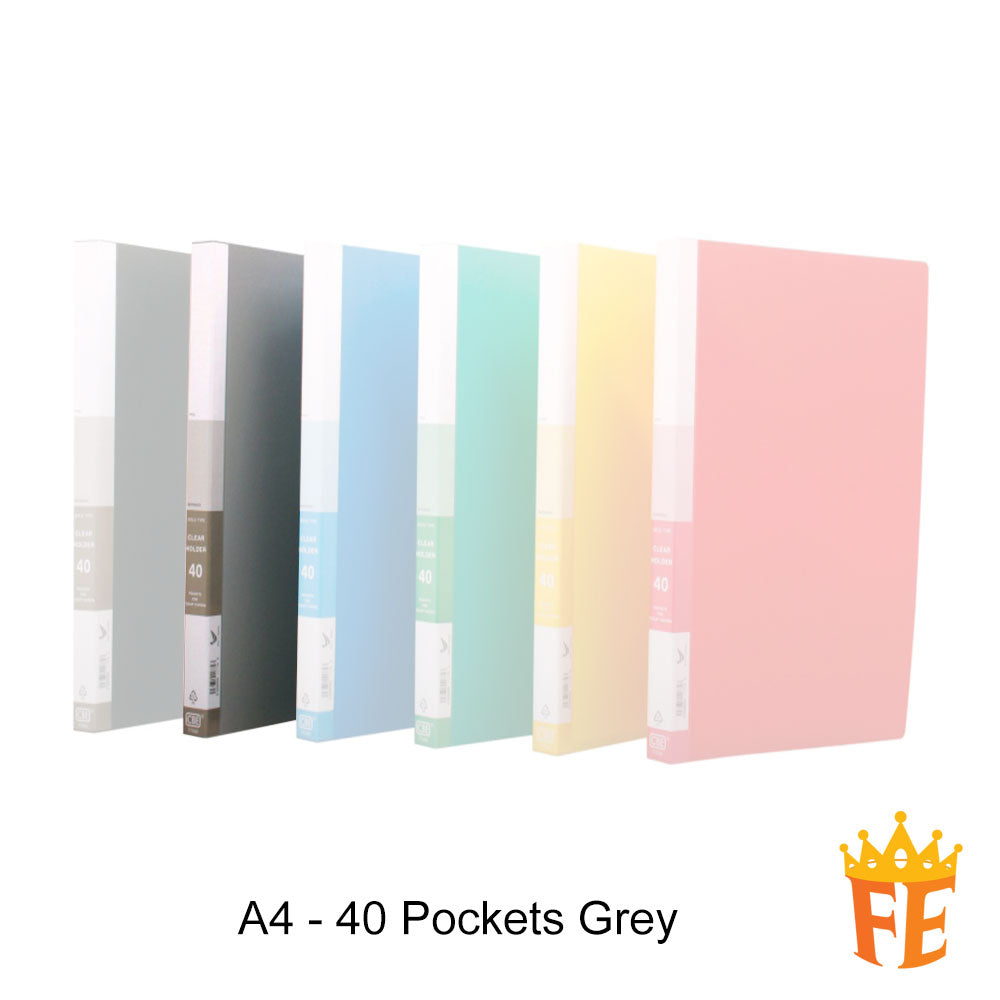 CBE 76020 / 77020 20 / 40 / 60 / 80 Pockets PP Clear Holder A4 / F4