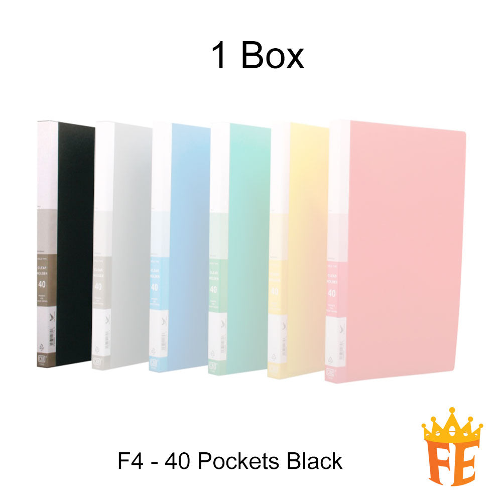 CBE 76020 / 77020 20 / 40 / 60 / 80 Pockets PP Clear Holder A4 / F4