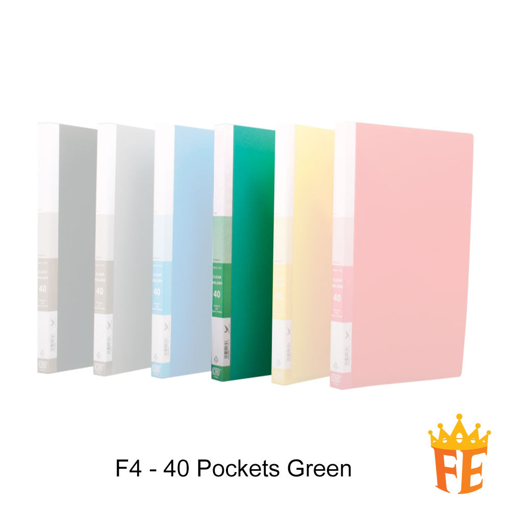 CBE 76020 / 77020 20 / 40 / 60 / 80 Pockets PP Clear Holder A4 / F4