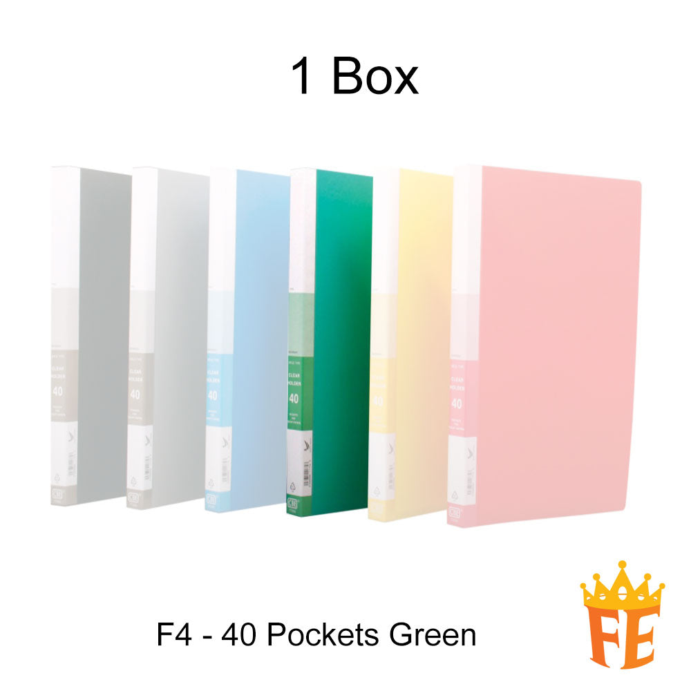 CBE 76020 / 77020 20 / 40 / 60 / 80 Pockets PP Clear Holder A4 / F4