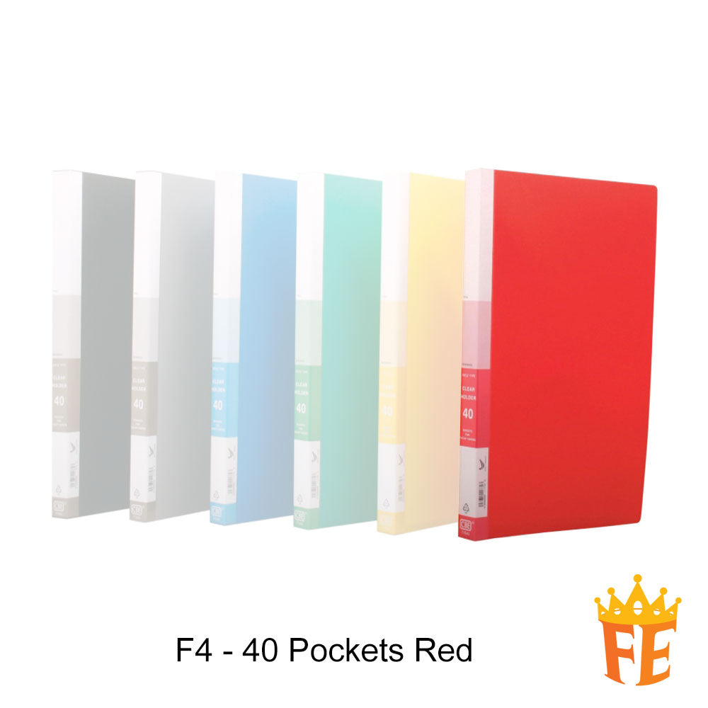 CBE 76020 / 77020 20 / 40 / 60 / 80 Pockets PP Clear Holder A4 / F4