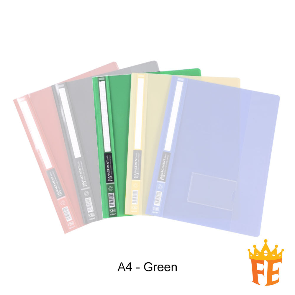 CBE 809AP PP Management File With Pocket (A4)