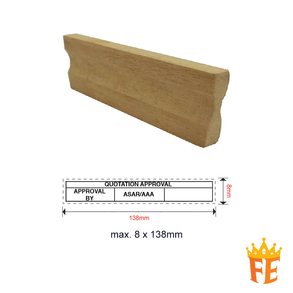 Index Stamp Large Size (Wooden Handle) Above 100mm Size