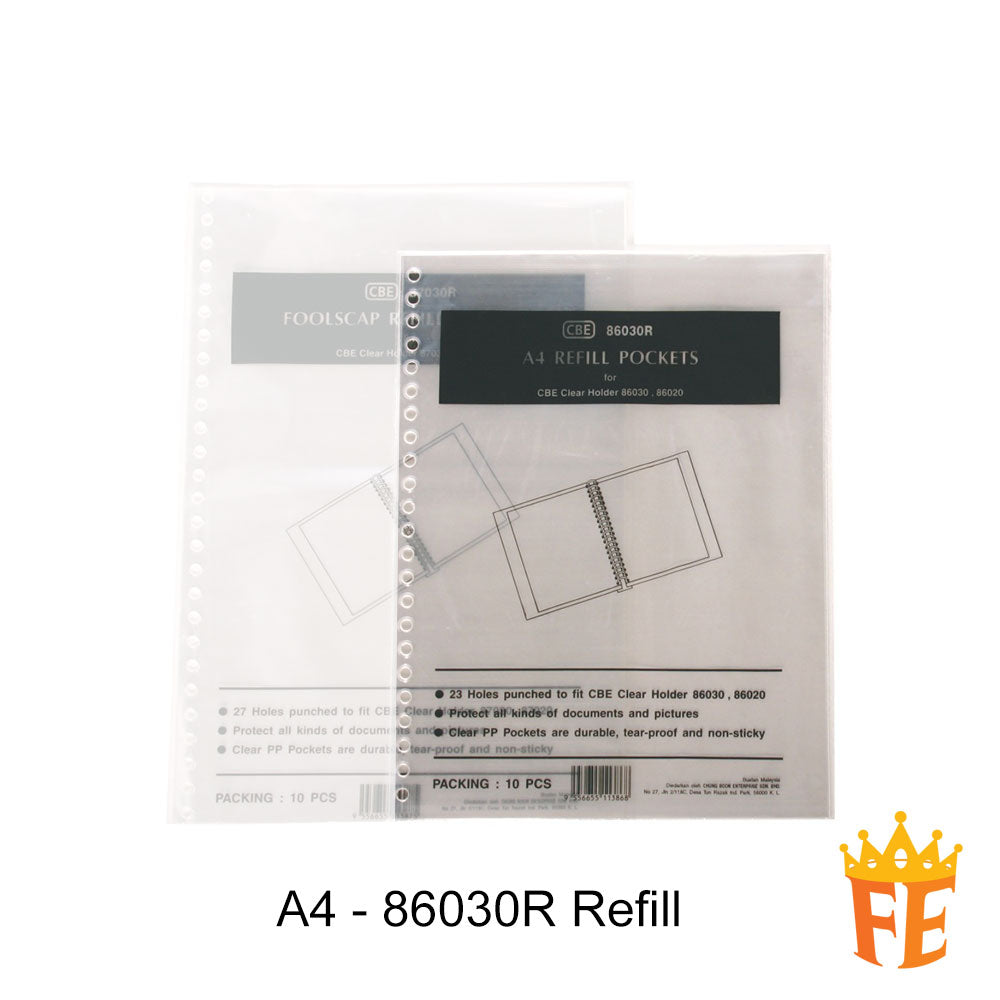 CBE 86020 / 30 / 87020 / 30 Refillable Clear Holder