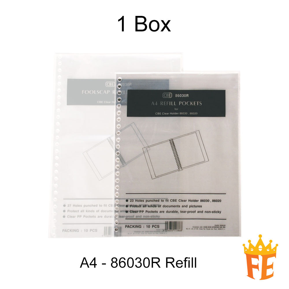 CBE 86020 / 30 / 87020 / 30 Refillable Clear Holder