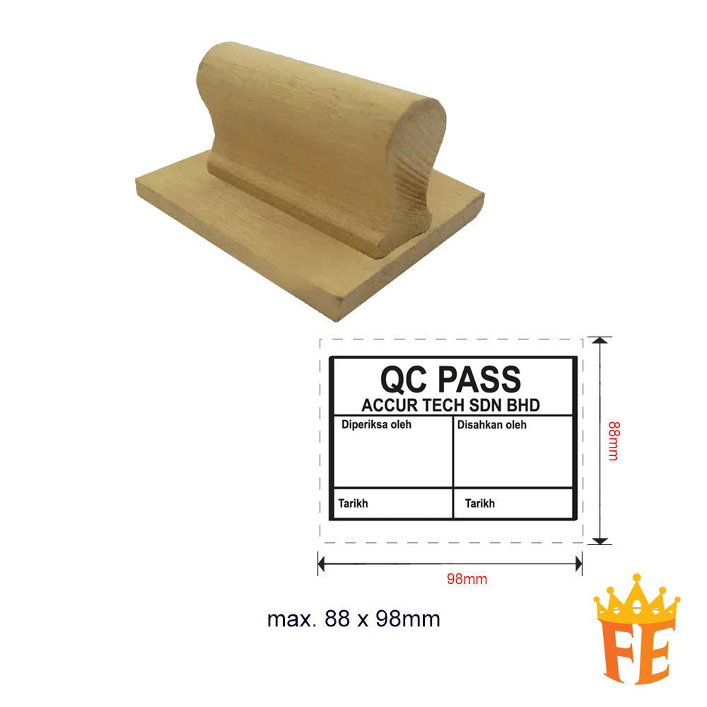 Index Stamp Large Size (Wooden Handle) Above 100mm Size