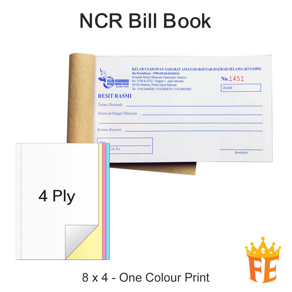 Custom NCR Bill Book Printing