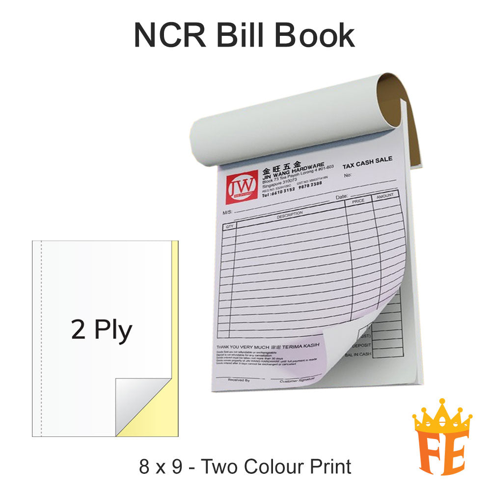 Custom NCR Bill Book Printing