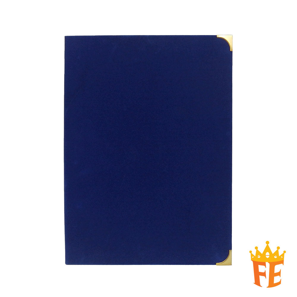 EMI Certificate Holder Velvet (Single Side, A4 Size) Blue / Maroon