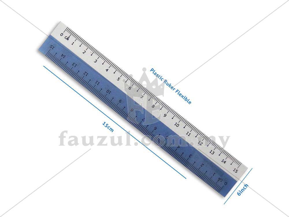 Plastic Ruler Flexible 15cm