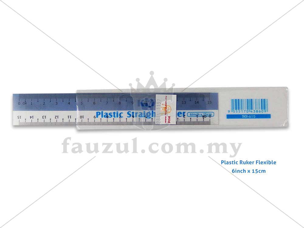 Plastic Ruler Flexible 15cm