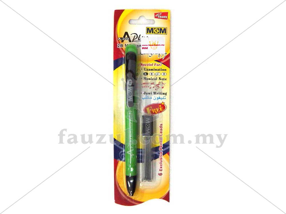 Mgm Flat Mechanical Pencil A-plus-200 2b