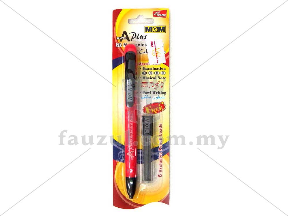 Mgm Flat Mechanical Pencil A-plus-200 2b