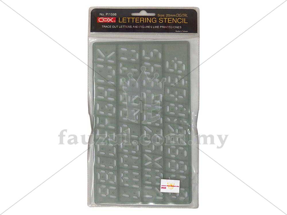 Lettering Stencil All Model & Size