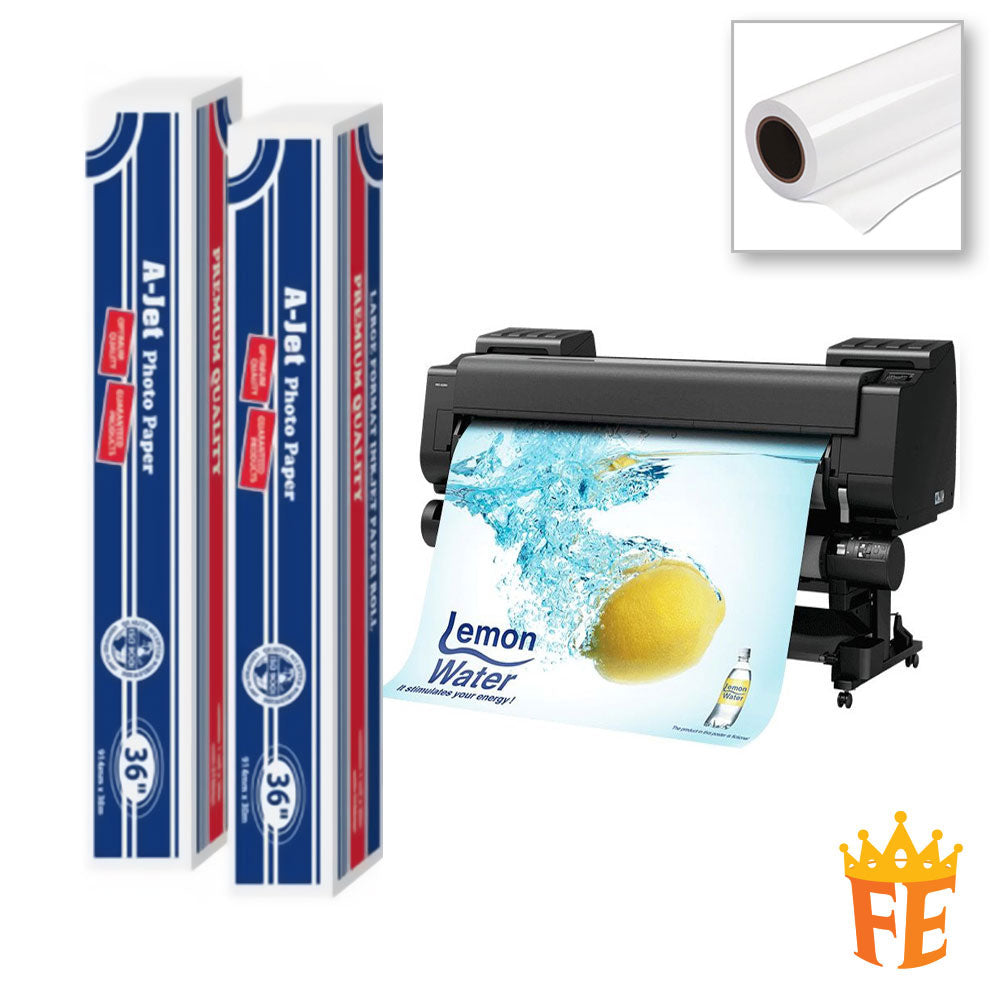 A-Jet Inkjet Photo Glossy 180gsm (Aa Grade) 24" / 36"