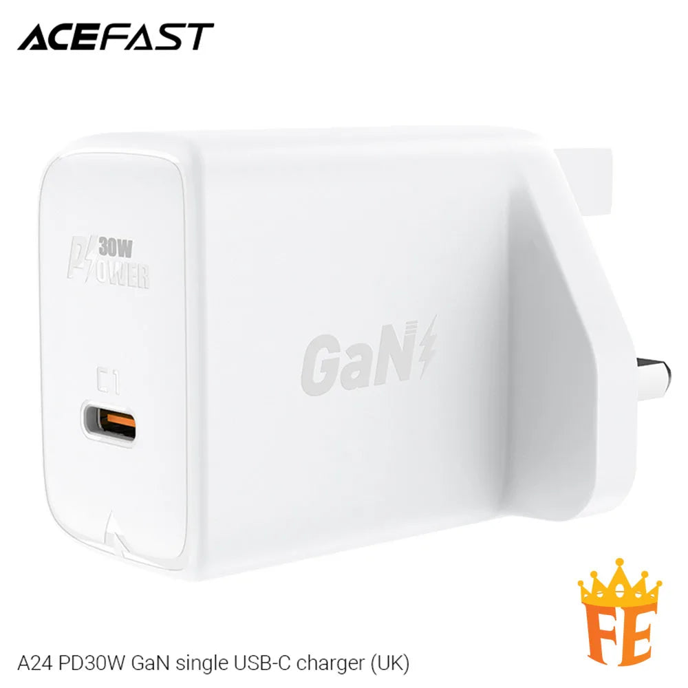 ACEFAST PD30W GaN Single USB-C Charger A24