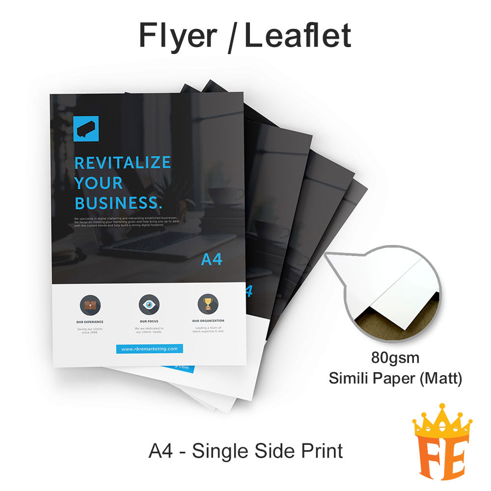 Offset Printing Flyers / Letterhead / Loose Sheets A5 / A4 / A3 All Weights