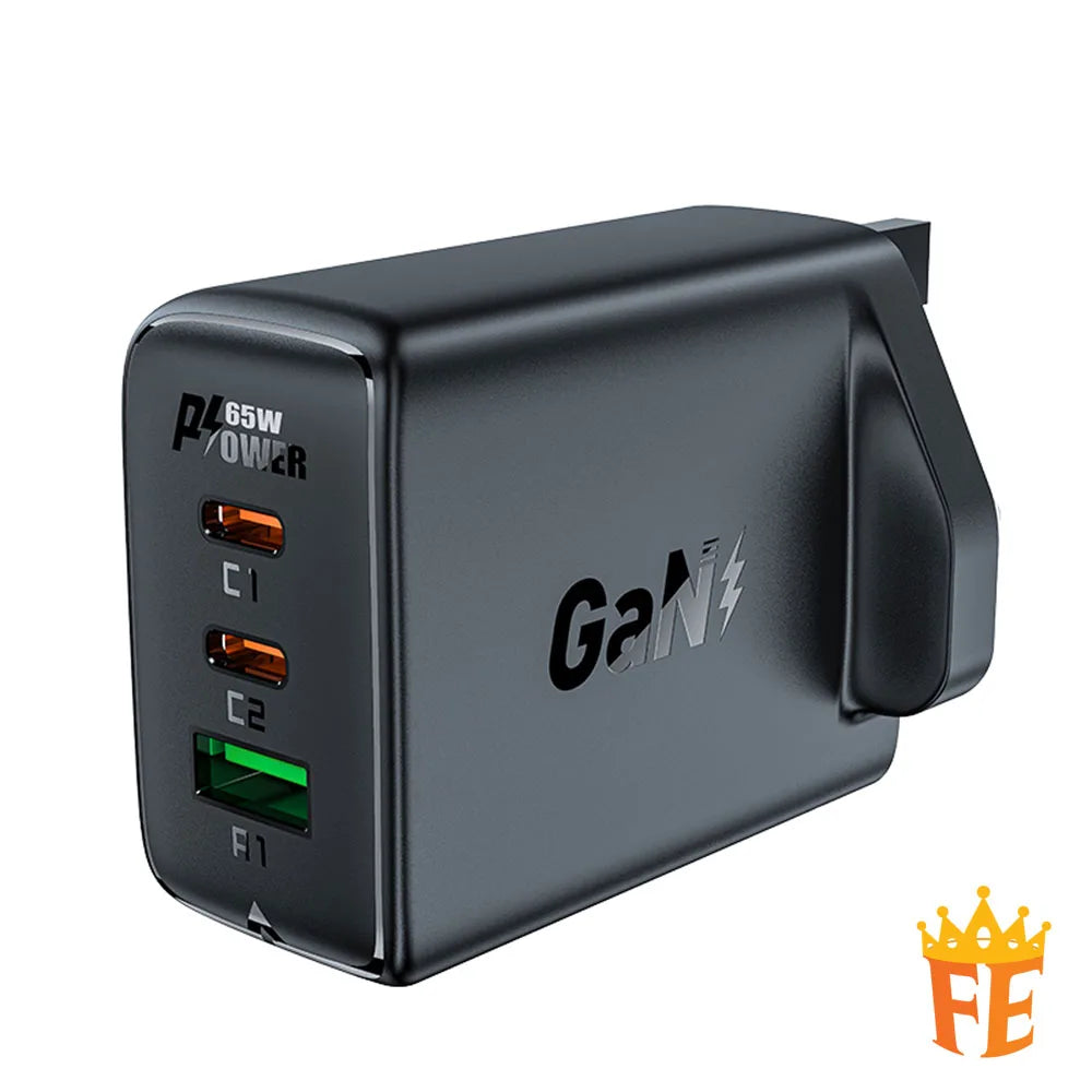 ACEFAST PD65W GaN (2 X USB-C+USB-A) Charger A44