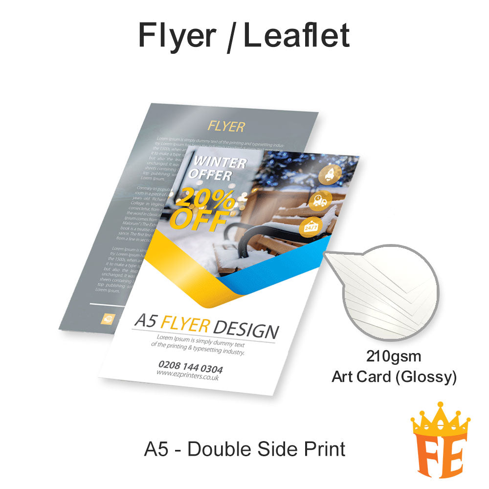 Offset Printing Flyers / Letterhead / Loose Sheets A5 / A4 / A3 All Weights