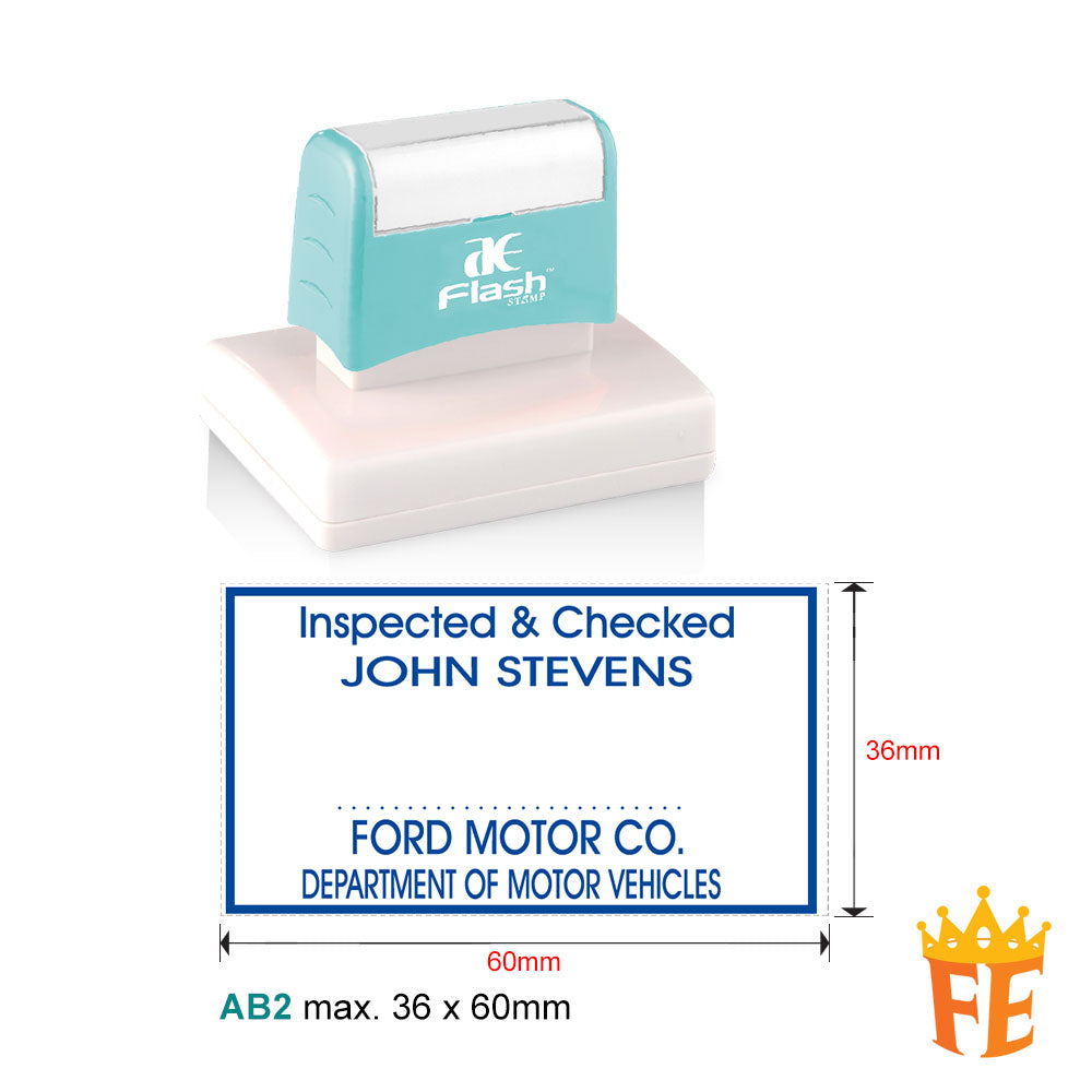 AE Flash Self Inking Stamp All Size