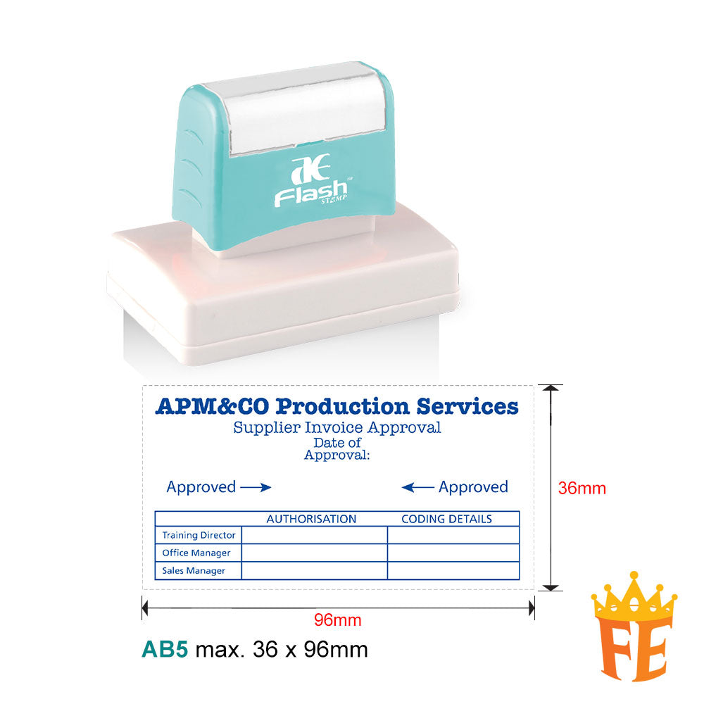 AE Flash Self Inking Stamp All Size