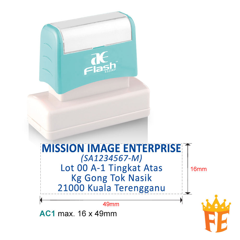 AE Flash Self Inking Stamp All Size