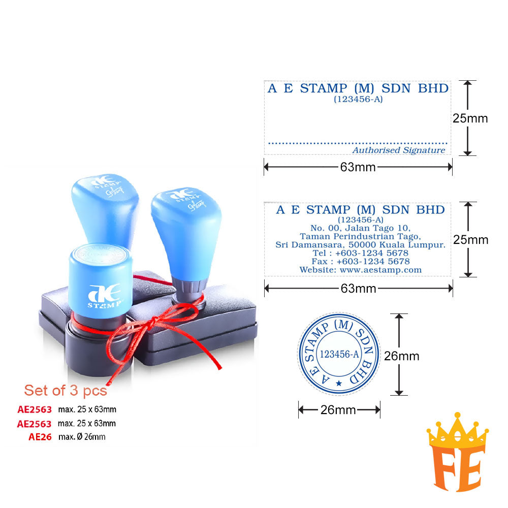 AE Self Inking Gel Stamp All Size